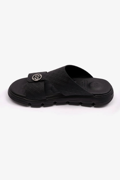 COMFORT PLUS MENS ARABIC ITALIAN OUTSOLE SANDAL BLACK