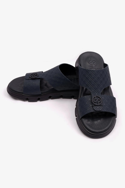 COMFORT PLUS MENS ARABIC ITALIAN OUTSOLE SANDAL NAVY