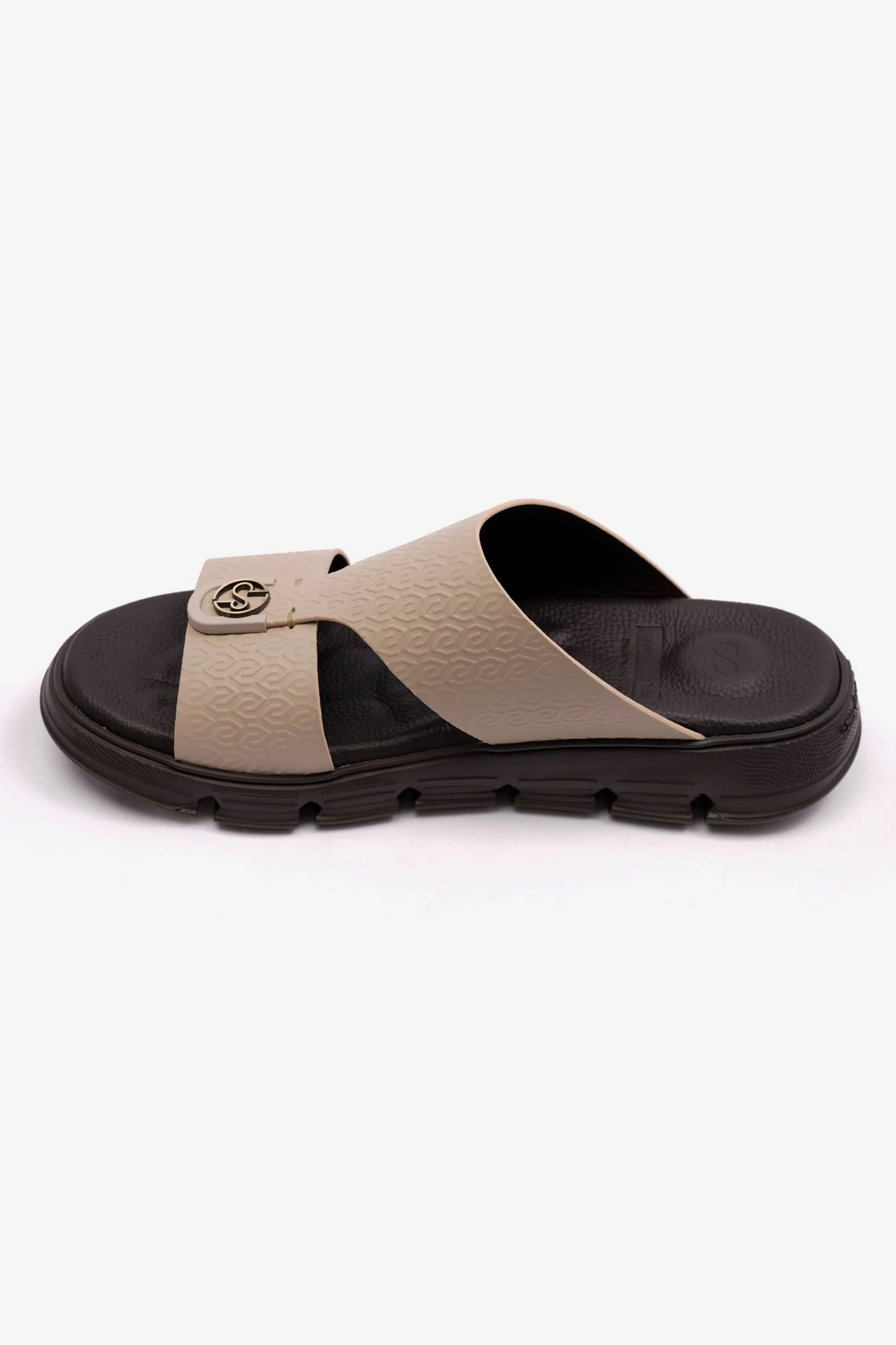 ITALIAN OUTSOLE MENS ARABIC COMFORT PLUS SANDALS BLACK SAND