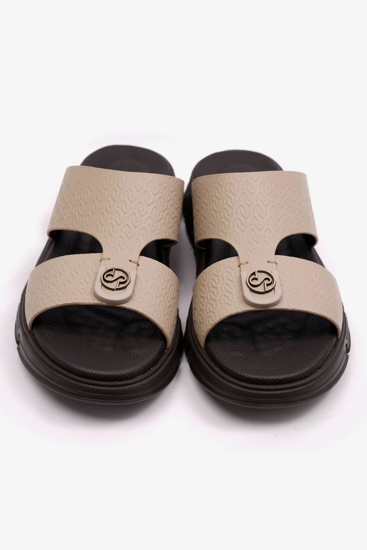 ITALIAN OUTSOLE MENS ARABIC COMFORT PLUS SANDALS BLACK SAND