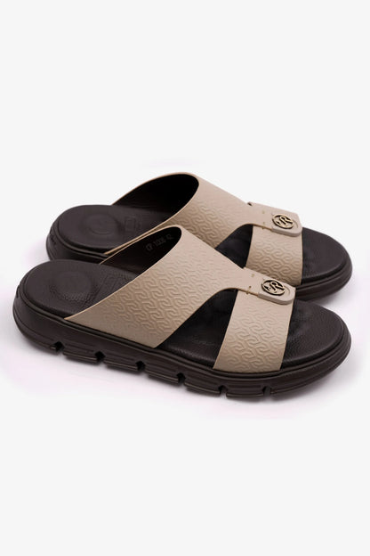 ITALIAN OUTSOLE MENS ARABIC COMFORT PLUS SANDALS BLACK SAND