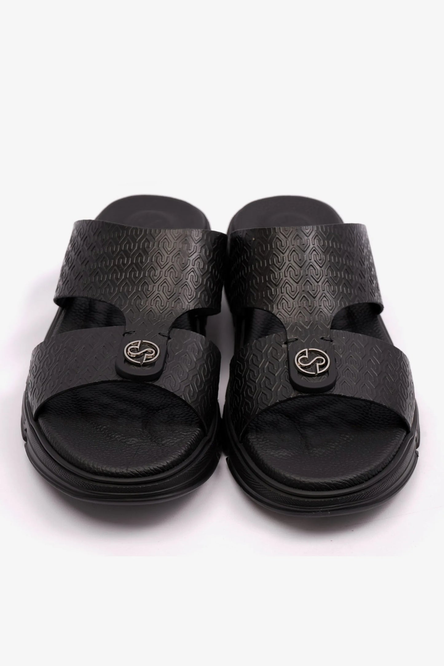 ITALIAN OUTSOLE MENS ARABIC COMFORT PLUS SANDALS BLACK