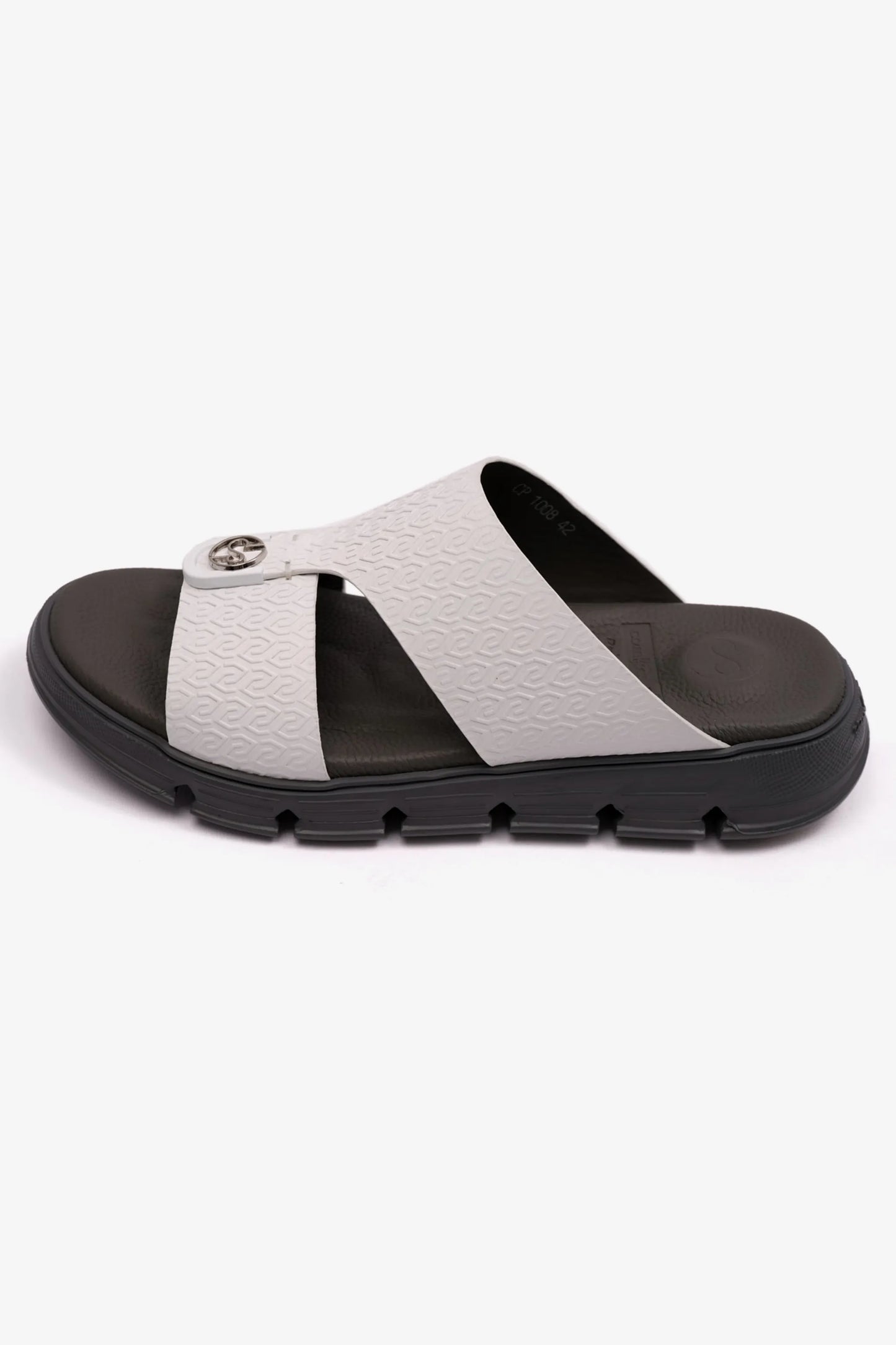 ITALIAN OUTSOLE MENS ARABIC COMFORT PLUS SANDALS WHITE