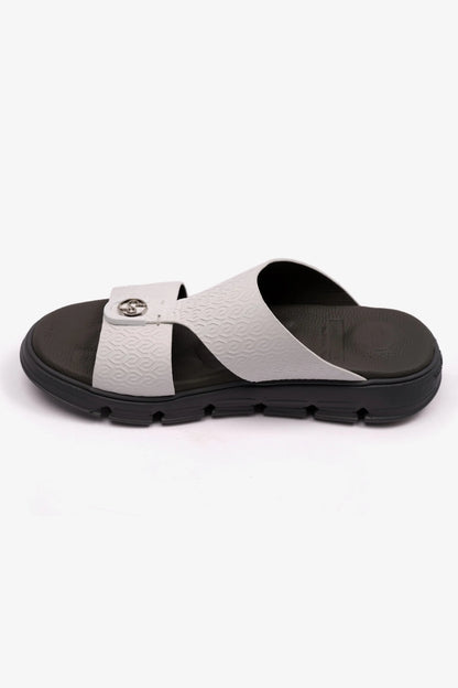 ITALIAN OUTSOLE MENS ARABIC COMFORT PLUS SANDALS WHITE