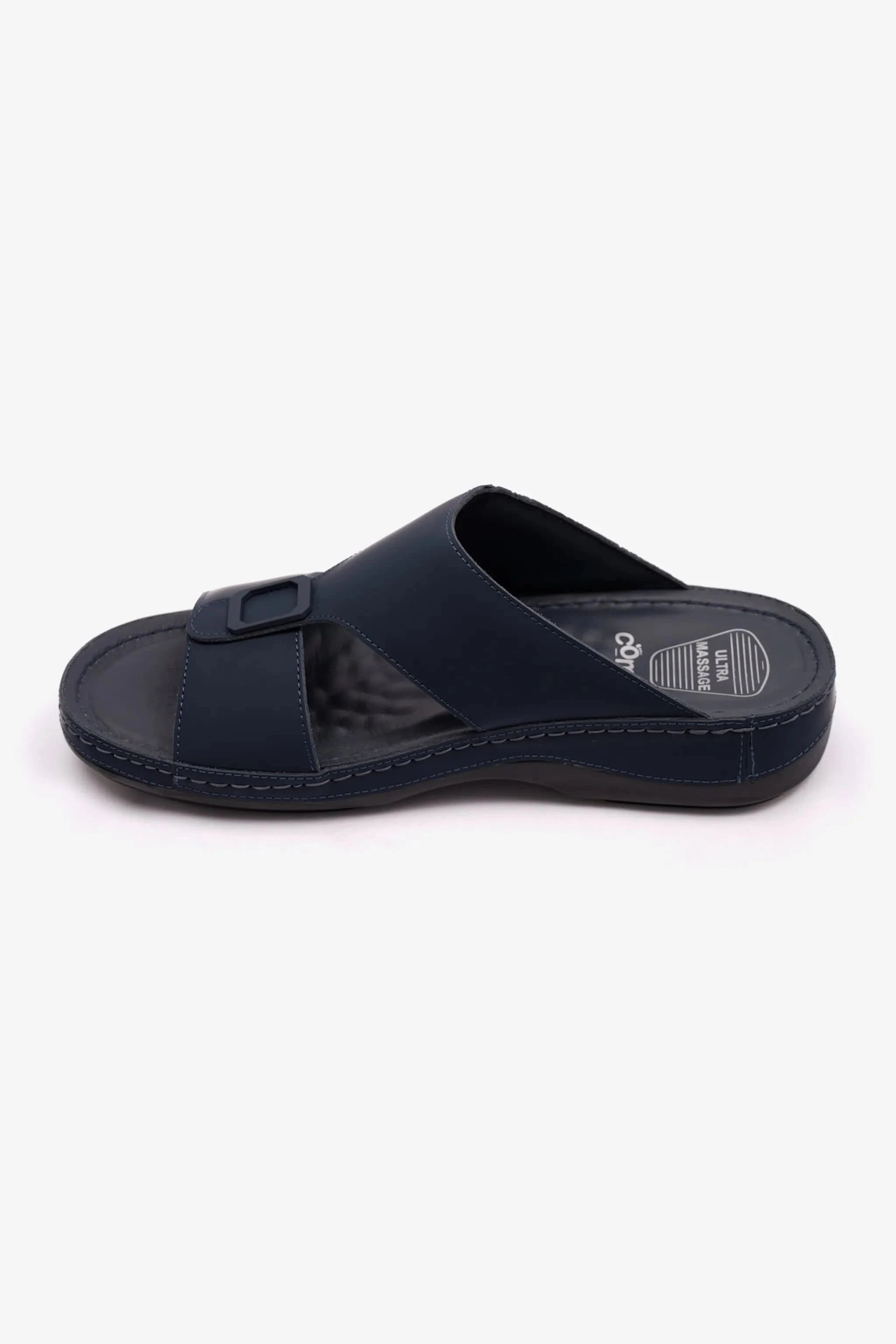 COMFORT PLUS MENS STYLISH TRIM SANDALS NAVY - Seventy7
