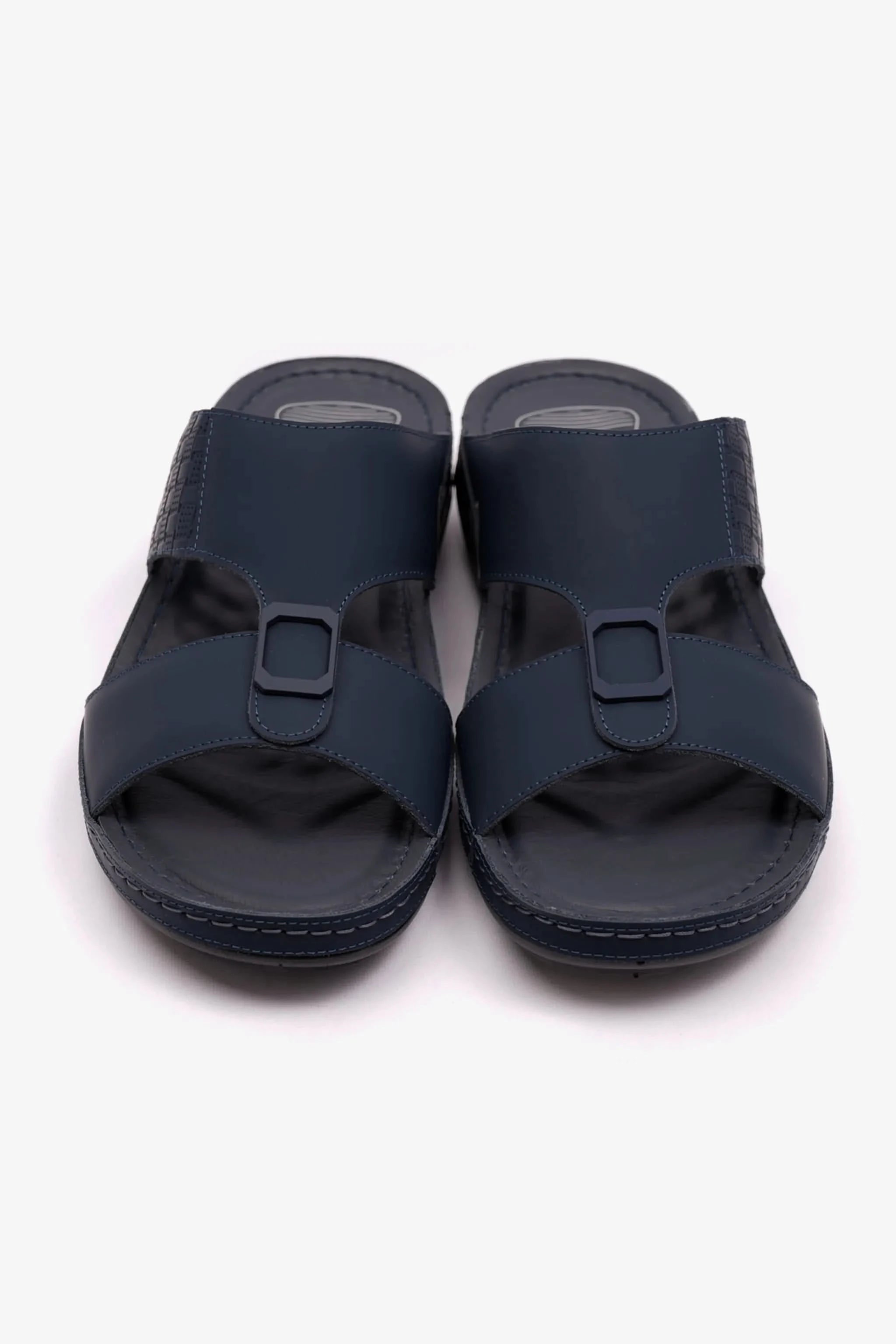 COMFORT PLUS MENS STYLISH TRIM SANDALS NAVY - Seventy7