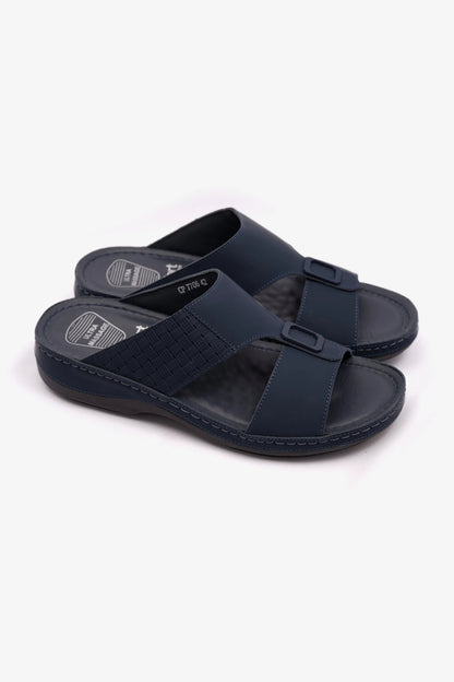 COMFORT PLUS MENS STYLISH TRIM SANDALS NAVY