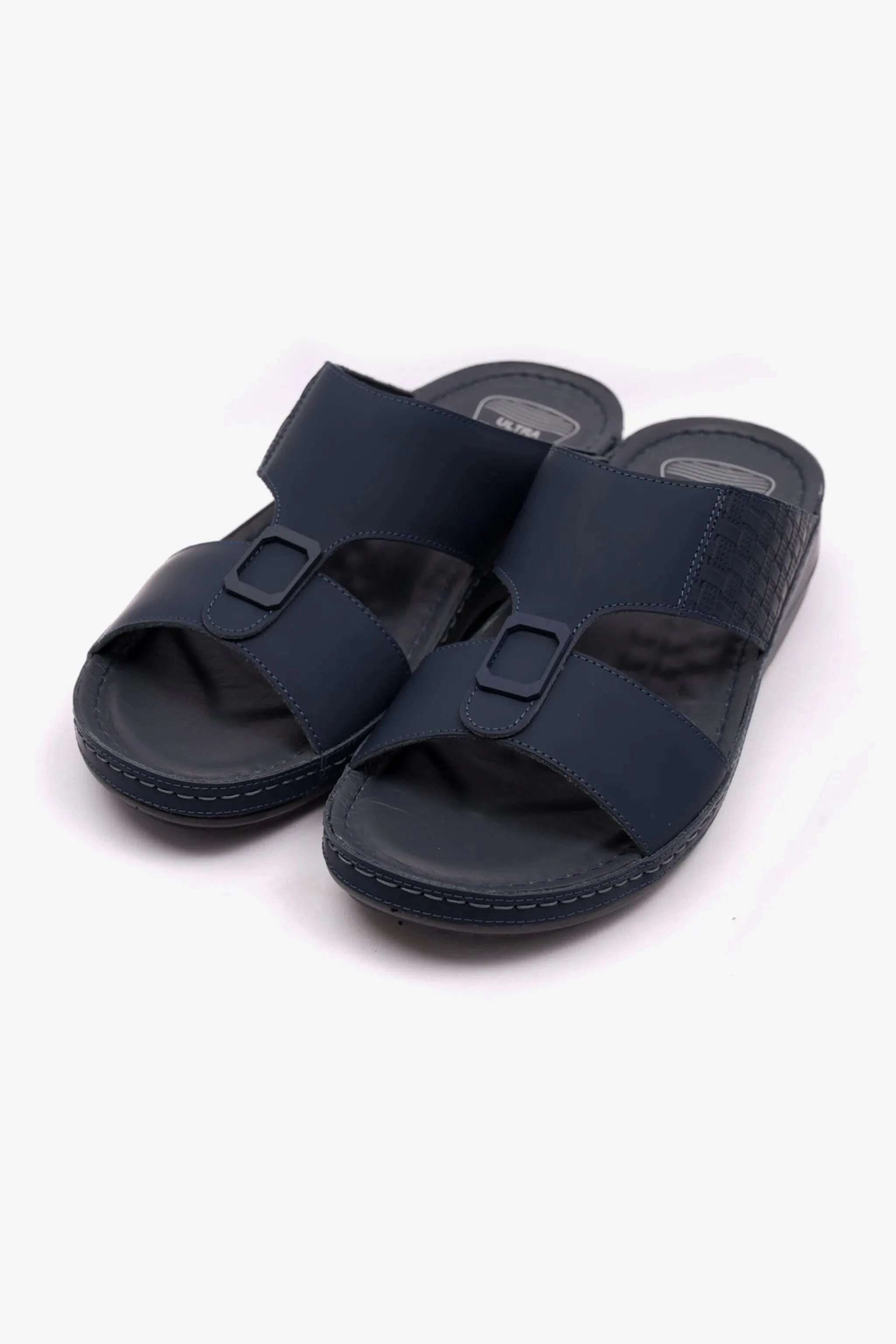 COMFORT PLUS MENS STYLISH TRIM SANDALS NAVY - Seventy7